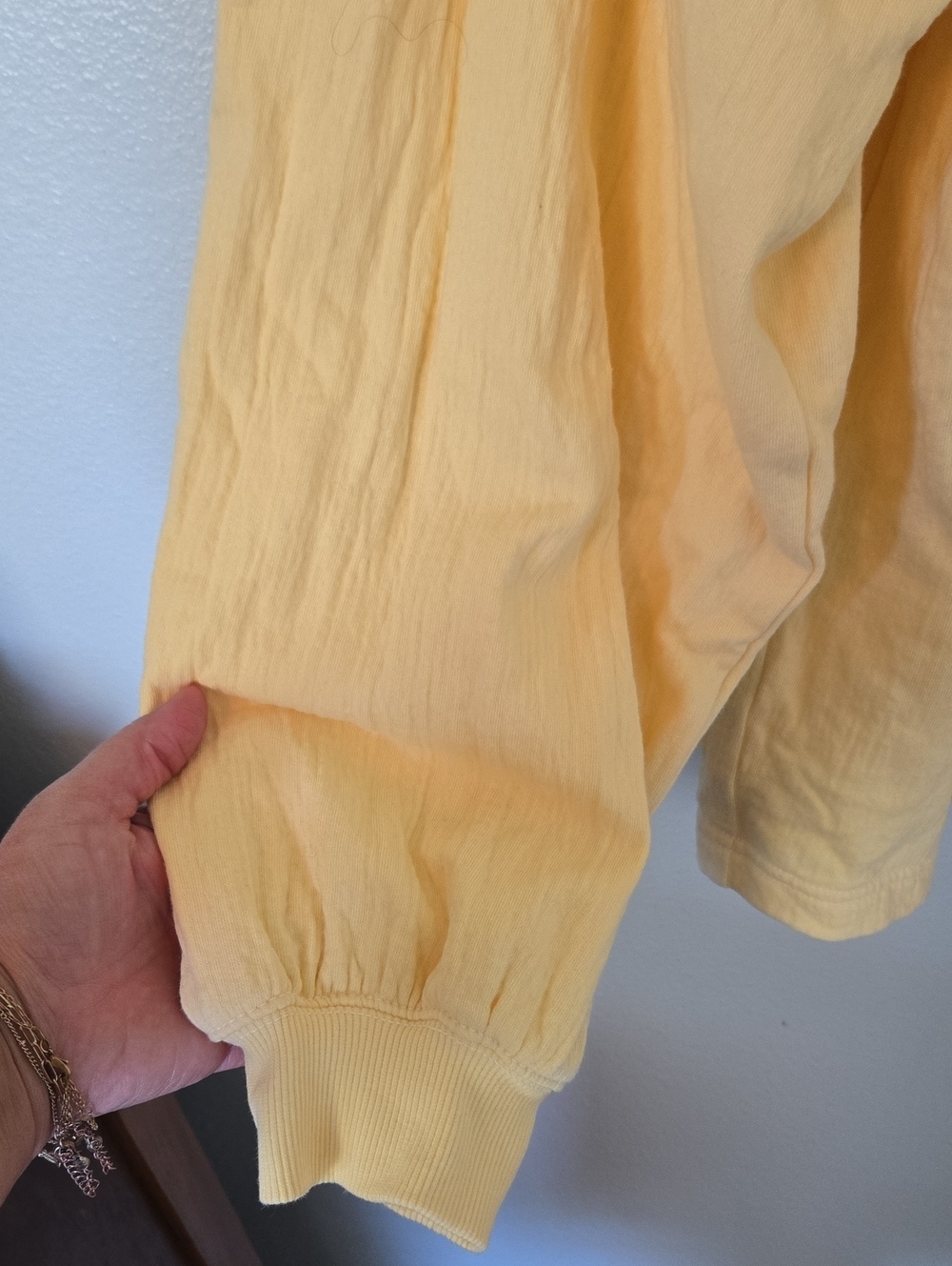 Aerie | Butter Yellow Easy Street Sweatshirt Size Large - Picture 6 of 10